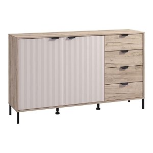 ΚΟΜΟΤΑ-ΜΠΟΥΦΕΣ VANDEA 3K4F GREY OAK-CASHMERE 157x40x93εκ 11013385