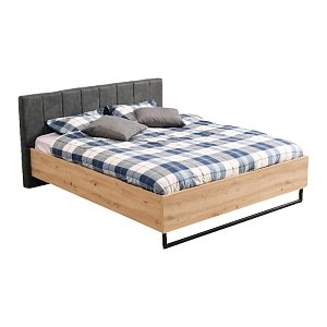 ΚΡΕΒΑΤΙ SARDINIA 160 ARTISAN OAK / ΜΑΥΡΟ 177.5x212x94εκ 11008247