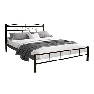 ΚΡΕΒΑΤΙ ΣΙΔΕΡΕΝΙΟ Fylliana Calliope ΚΑΦΕ ΧΡΩΜΑ 160x210x99εκ (150x200εκ) 826-124-001