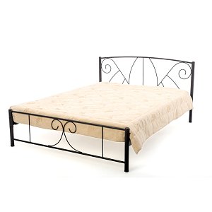 ΚΡΕΒΑΤΙ ΣΙΔΕΡΕΝΙΟ ΚΑΦΕ Fylliana DANIEL 90x200εκ 827-91-014