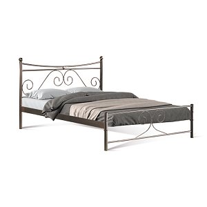 ΚΡΕΒΑΤΙ ΣΙΔΕΡΕΝΙΟ Fylliana ERATO ΚΑΦΕ 150x200εκ 827-00-033