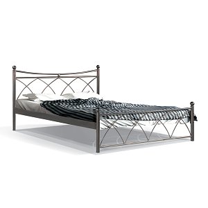 ΚΡΕΒΑΤΙ ΣΙΔΕΡΕΝΙΟ Fylliana ΚΑΦΕ HERMES 150x200εκ 827-91-028