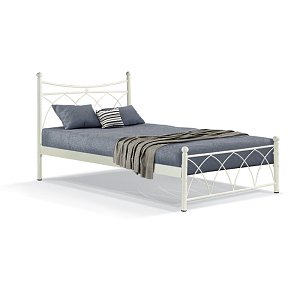 ΚΡΕΒΑΤΙ ΣΙΔΕΡΕΝΙΟ Fylliana ΜΠΕΖ HERMES 150x200εκ 827-91-029