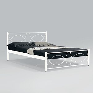 ΚΡΕΒΑΤΙ ΣΙΔΕΡΕΝΙΟ Fylliana ΜΠΕΖ WILLIAM 140x200εκ 827-91-025