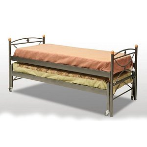 Κρεβάτι Συρόμενο 90x200 με Συρτάρι 90x190 Χάλκινο
