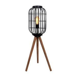 ΛΑΜΠΑ ΔΑΠΕΔΟΥ Fylliana Cresset ΜΑΥΡΟ ΧΡΩΜΑ 40x40x90εκ Ε27 835-123-267