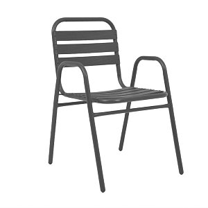ΜΕΤΑΛΛΙΚΗ ΠΟΛΥΘΡΟΝΑ ΚΗΠΟΥ Fylliana 004 ΓΚΡΙ 53x58x78εκ 327-124-149