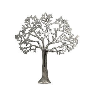 ΜΕΤΑΛΛΙΚΟ ΔΙΑΚΟΣΜΗΤΙΚΟ ΤΟΙΧΟΥ Fylliana "TREE" ΑΣΗΜΙ ΝΙΚΕΛ 55x3x60εκ 934-124-038