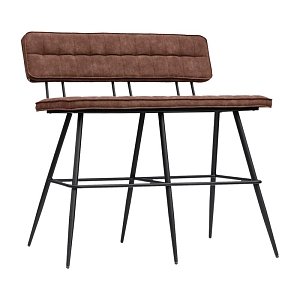 ΜΕΤΑΛΛΙΚΟ ΔΙΠΛΟ ΣΚΑΜΠΟ ΜΠΑΡ Fylliana Antela TAUPE ΧΡΩΜΑ 120x40x120εκ 897-123-029