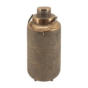 ΜΕΤΑΛΛΙΚΟ ΦΑΝΑΡΙ Fylliana 225974 ΧΡΥΣΟ ΧΡΩΜΑ 19x19x36εκ 160-223-086