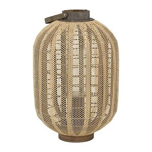 ΜΕΤΑΛΛΙΚΟ ΦΑΝΑΡΙ Fylliana FL016 ΜΑΥΡΟ-ΜΠΕΖ ΧΡΩΜΑ 32x48εκ 374-124-032