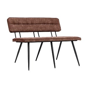 ΜΕΤΑΛΛΙΚΟ ΠΑΓΚΑΚΙ Fylliana Antela TAUPE ΧΡΩΜΑ 120x40x78εκ 897-123-027