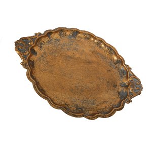 ΜΕΤΑΛΛΙΚΟΣ ΔΙΣΚΟΣ Fylliana ΧΡΥΣΟΣ 37x30.5x5εκ 373-92-019