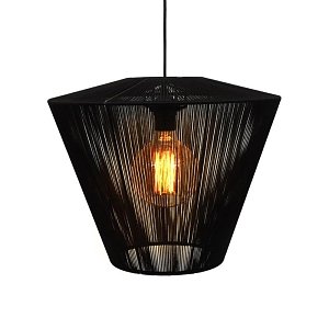 ΜΟΝΟΦΩΤΟ Fylliana Cord ΜΑΥΡΟ 40x32εκ Ε27 835-123-197
