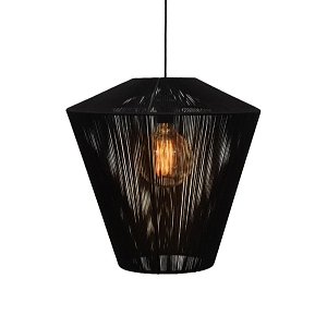 ΜΟΝΟΦΩΤΟ Fylliana Cord ΜΑΥΡΟ 40x40εκ E27 835-123-187