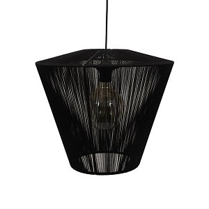 ΜΟΝΟΦΩΤΟ Fylliana Cord ΜΑΥΡΟ 50x35εκ E27 835-123-202