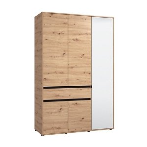 ΝΤΟΥΛΑΠΑ CORBETT 3K1F1O h211 ARTISAN OAK/ΜΑΥΡΟ ΜΑΤ ΧΡΩΜΑ 138x55x211εκ 11014291