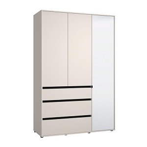 ΝΤΟΥΛΑΠΑ CORBETT 3K3F1O h211 CASHMERE/ΜΑΥΡΟ ΜΑΤ ΧΡΩΜΑ 138x55x211εκ 11014290