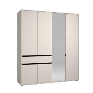 ΝΤΟΥΛΑΠΑ CORBETT 4K1F1O h211 CASHMERE/ΜΑΥΡΟ ΜΑΤ ΧΡΩΜΑ 183x55x211εκ 11014105