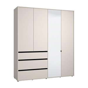 ΝΤΟΥΛΑΠΑ CORBETT 4K3F1O h211 CASHMERE/ΜΑΥΡΟ ΜΑΤ ΧΡΩΜΑ 183x55x211εκ 11014287