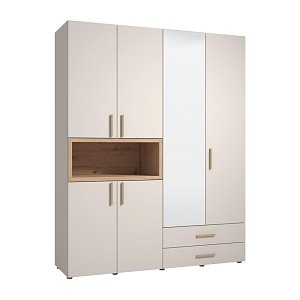 ΝΤΟΥΛΑΠΑ DONALD 4K2F1O h227 CASHEMERE/ARTISAN OAK ΧΡΩΜΑ 179x57x227εκ 11014108