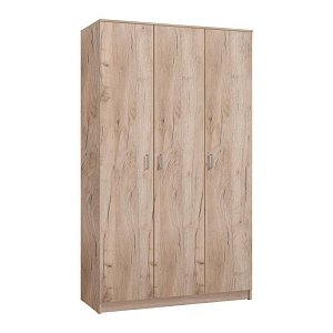 ΝΤΟΥΛΑΠΑ HANA 3K GREY OAK 120x52x205εκ 11009045