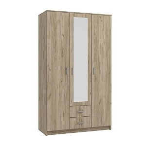 ΝΤΟΥΛΑΠΑ Hana 3Κ2FO GREY OAK 120x52x205εκ 11008713