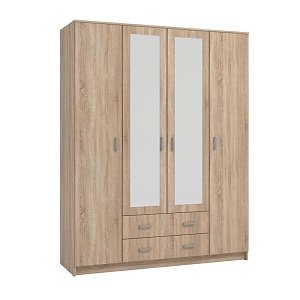 ΝΤΟΥΛΑΠΑ HANA 4K2F2O SONOMA 160x52x205εκ 11008719