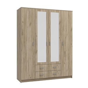 ΝΤΟΥΛΑΠΑ Hana 4Κ2F2O GREY OAK 160x52x205εκ 11008720