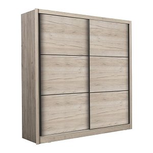 ΝΤΟΥΛΑΠΑ NAVARA 215 GREY OAK 213x60x215,5εκ 11008276