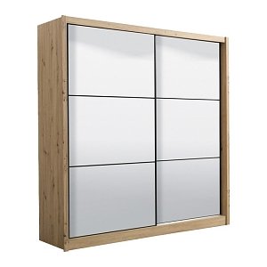 ΝΤΟΥΛΑΠΑ NAVARA ME ΚΑΘΡΕΦΤΗ 215 2 OG ARTISAN OAK 213x60x215,5εκ 11008349
