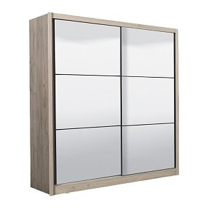 ΝΤΟΥΛΑΠΑ NAVARA ΜΕ ΚΑΘΡΕΦΤΗ 215 2 OG GREY OAK 213x60x215,5εκ 11008348