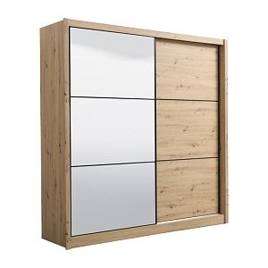 ΝΤΟΥΛΑΠΑ NAVARA ΜΕ ΚΑΘΡΕΦΤΗ 215 OG ARTISAN OAK 213x60x215,5εκ 11008279