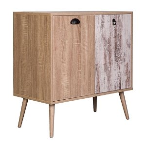 ΠΑΠΟΥΤΣΟΘΗΚΗ Fylliana "Lounge" SONOMA OAK 75x37x75εκ 271-123-061