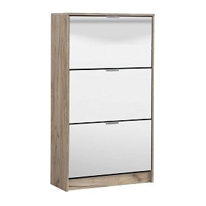ΠΑΠΟΥΤΣΟΘΗΚΗ Hugo 23 Grey Oak ΜΕ ΚΑΘΡΕΦΤΗ 67x28x119εκ 11008519
