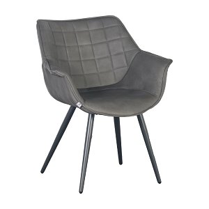 ΠΟΛΥΘΡΟΝΑ C-910Β ΓΚΡΙ ΥΦΑΣΜΑ 62x65x82 1τμχ 617-121-080