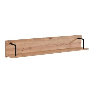 ΡΑΦΙ ΤΟΙΧΟΥ SARDINIA ZP ARTISAN OAK / ΜΑΥΡΟ 137.5x21x24εκ srd 11008235