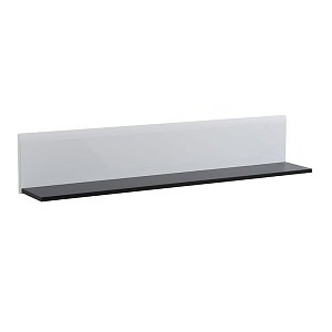 ΡΑΦΙ ΤΟΙΧΟΥ TRENTINO ZP ΛΕΥΚΟ-ΜΑΥΡΟ-ΛΕΥΚΗ ΛΑΚΑ 120x19,5x22εκ s.p.f 11008860
