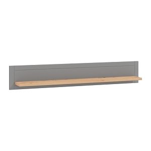 ΡΑΦΙ ΤΟΙΧΟΥ VALENCIA ARTISAN OAΚ-ΓΚΡΙ ΜΑΤ ΧΡΩΜΑ 146x19.5x24εκ 11011394