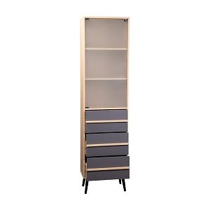 ΡΑΦΙΕΡΑ Fylliana Industry Sonoma-Grey 50*29.5*190 271-122-054