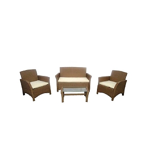 ΣΑΛΟΝΙ ΚΗΠΟΥ ΣΕΤ 4 ΤΜΧ WICKER – RATTAN PACIFIC 200-02-008