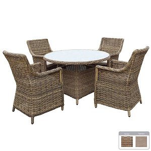 Τραπεζαρία Κήπου σετ 5τμχ Wicker Santa 5121G + 5142G 200-01-010