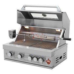 THERMOGATZ TGH-BI-B4-G BBQ Υγραερίου Μαύρο 19.3kW 03.313.417