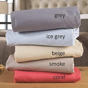 Σεντόνι με Λάστιχο Rainbow Μονό 100x200+32cm Ice Grey