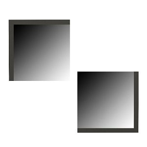 ΣΕΤ 2 ΚΑΘΡΕΦΤΕΣ ΤΟΙΧΟΥ Fylliana Charles ΑΝΘΡΑΚΙ 60x60εκ 891-123-064