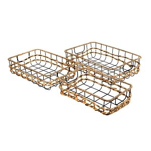 ΣΕΤ 3 ΚΑΛΑΘΙΑ Fylliana FL220153 ΜΠΕΖ ΧΡΩΜΑ 46x30x12εκ 374-124-040