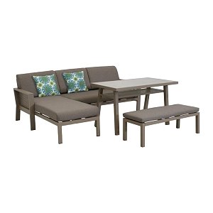 ΣΕΤ ΚΗΠΟΥ 4 ΤΕΜΑΧΙΩΝ Fylliana Iowa ΜΠΕΖ ΧΡΩΜΑ 220x165x75εκ 378-124-042