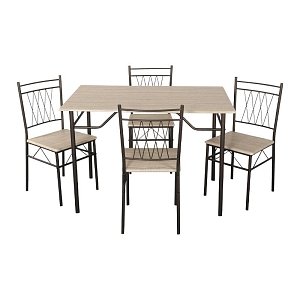 ΣΕΤ ΤΡΑΠΕΖΑΡΙΑΣ Fylliana 1125 SONOMA ΜΕ ΚΑΦΕ ΣΚΕΛΕΤΟ 112x72x75εκ 211-123-045