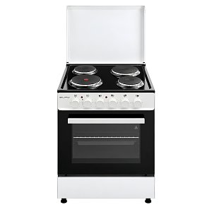 SILIFO SF6156CFEWB Ηλεκτρική Κουζίνα 60cm με Εμαγιέ Εστίες Λευκό Μαύρο (4 Έτη Εγγύηση)
