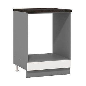 ΣΤΟΙΧΕΙΟ ΚΟΥΖΙΝΑΣ PETRA D60 UR ΓΚΡΙ ΓΡΑΦΙΤΗΣ-ΛΕΥΚΟ HIGH GLOSS FOIL-ΓΚΡΙ MAT FOIL 60x55x82εκ 11012314